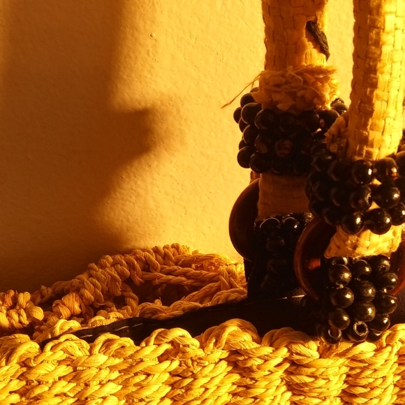 Straw Corn Husk Beach Summer Purse - Picture 3 of 8